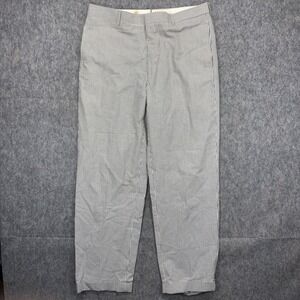 Vintage Polo Ralph Lauren Trouser Pants Pinstripe Italy Men's 34x30 Black Label